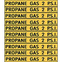 PROPANE GAS 2 P.S.I. YLW VINYL/BLACK