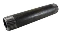 EXTRA HEAVY WELDED BLACK PIPE NIPPLE 1-1/4 X 12