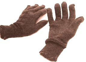 Brown Jersey Gloves (pair)