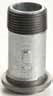20LT Meter Connector Tailpiece 3/4 MPT straight,non-insulated