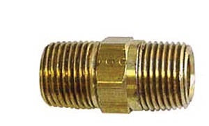 1/8 X 1/8 hex nipple brass