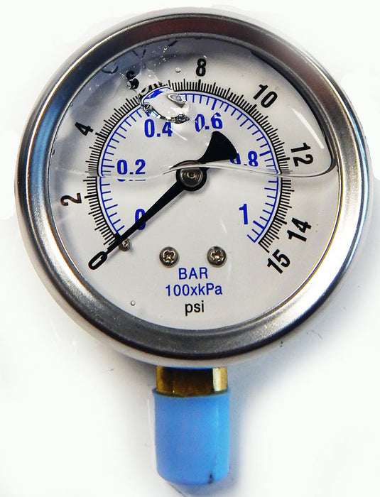 0-15# Liquid Filled Gauge