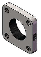 4 Bolt Tapped Flat Flange 2