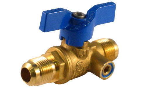 1/4 FM Ball Vlv with side tap