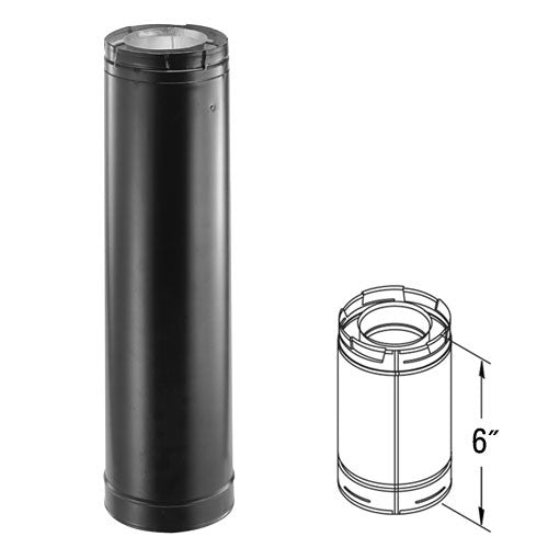 9" Pipe Length - Black