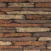 Brick Liner, Stacked Limestone for use with 36