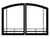 Mission Arch Doors for 36